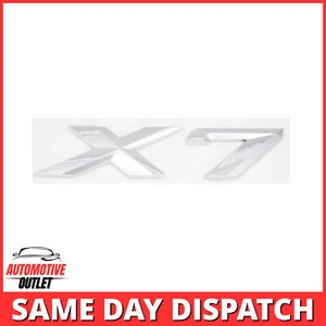 X7 LETTERING REAR BOOT LID TRUNK BADGE EMBLEM FOR BMW XDRIVE SERIES, CHROME - Picture 1 of 3