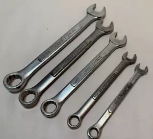 Vintage Craftsman USA Wrench Set 5 Piece SAE 3/8 to 11/16 - Foto 1 di 6