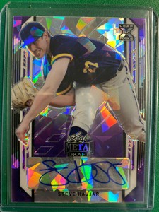 2021 Leaf Metal Draft Steve Hajjar Purple Crystal Parallel **10/10** Twins