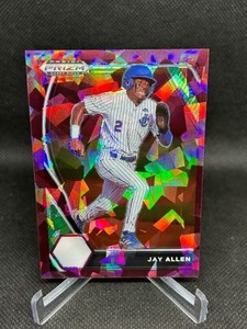 Jay Allen 2021 Panini Prizm Draft Picks Burgundy Cracked Ice Prospect Reds /23