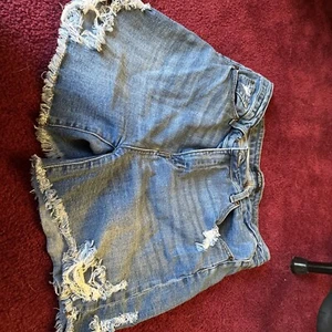American Bazi 1X Distressed Denim Shorts - Picture 1 of 5