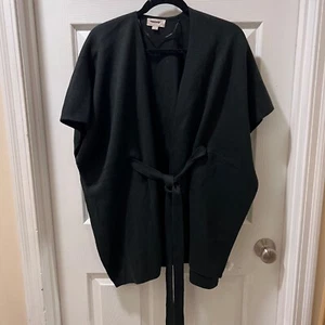 Suéter Loft Poncho Envolvente Para Mujer Negro Corbata Cintura-OSFM, Ligero, Causal - Imagen 1 de 9