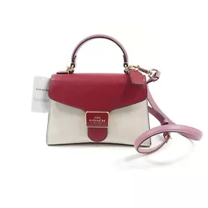 Coach 1941 rot Multi Colorblock Pepper Umhängetasche neu mit Etikett C6993 - Bild 1 von 5