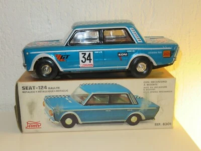 PAYA ancien  SEAT 124 RALLYE Monté Carlo 1941 tôle à friction joustra - Photo 1/4