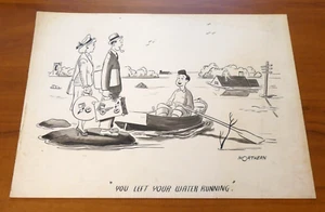 Arte originale del Nord anni 40-50 10x13 - Foto 1 di 3