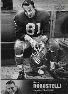 1997 Upper Deck Legends #60 Andy Robustelli New York Giants Arnold College HOF - Picture 1 of 1