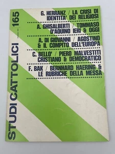 Studi Cattolici N. 165 1974 La crisi di identità dei religiosi Agostino & il - Picture 1 of 3