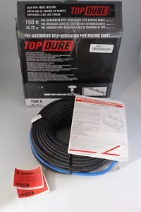TOPUDRE TDSF1-CT 150ft Self-Regulating Heat Trace for Pipes and Roofs ETL Cert - Picture 1 of 4