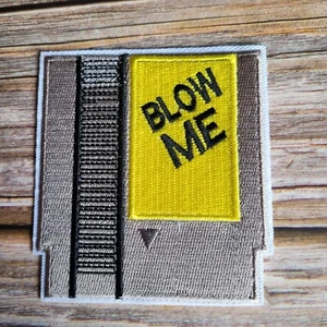 Blow Me Retro Nintendo Video Game Cartridge Funny Y2k Iron On Patch  - Picture 1 of 2