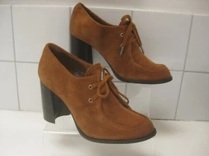 ZAPATOS DE DÍA CLARKS V&A UK 7 D CASS mocasines de tacón marrón gamuza cuero eu41 precio de venta sugerido por el fabricante 85 GBP - Imagen 1 de 14