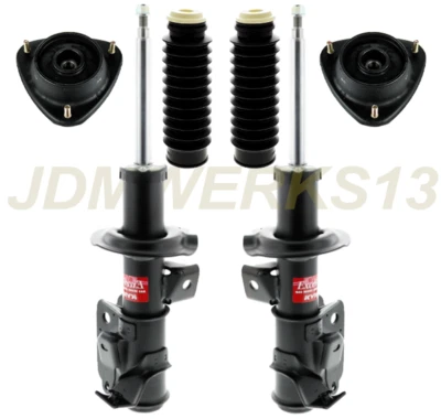 KYB 2 FRONT SHOCKS STRUTS STRUT MOUNTS & BOOTS for TOYOTA SUPRA 86 87 88 - 91 92 - Image 1 of 2