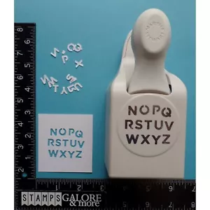 Martha Stewart Paper Craft Punch ALPHABET LETTERS N THROUGH Z N-Z #M05 - Picture 1 of 1