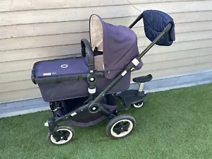 Kinderwagen Bugaboo Buffalo mit umfangreichem Zubehör in Blau, sehr gepflegt - Bild 1 von 4