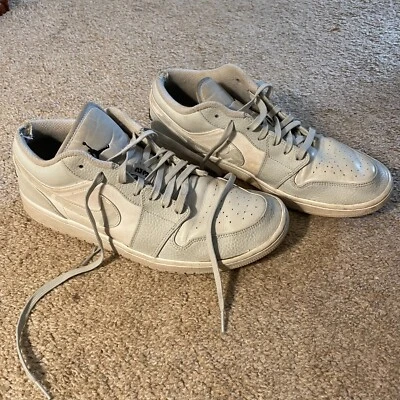 Nike Air Jordan 1 Retro Bajo Blanco Camuflado Zapatos Para Hombres 13 Gris Tenis Atléticos Foto 1 de 4