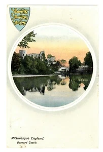 DURHAM - BARNARD CASTLE 1909 Taylor's "Picturesque England" Postcard - Picture 1 of 1