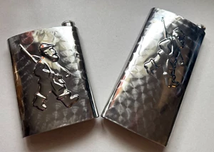 Soviet Vintage Metal Flasks for Collectors - Hunter Design - Picture 1 of 4