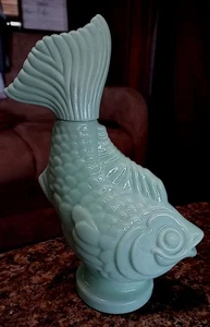 VINTAGE AVON JADEIT KOI FISCH TOPAS KÖRPERÖL FLASCHE 7,25 Milchglas keine Mängel - Bild 1 von 6