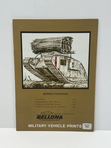 Bellona Military Vehicle Prints Series Fourteen - Tank Mark IV / RAM Mark II - Bild 1 von 2