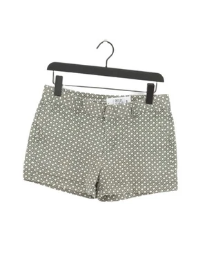 Gap Women's Shorts UK 6 Green Floral Cotton with Spandex Cut-Off - Image 1 of 4