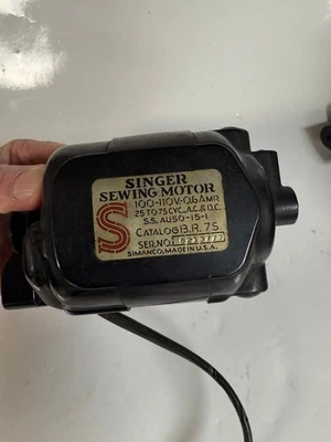 VTG Simanco Singer Sewing Machine Electric Motor B.R.8S Mount Bracket Parts USA - Image 1 of 4
