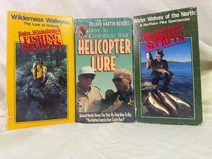 Roland Martin Reveals Helicopter Lure Sealed plus Babe Winkelman VHS LOT - Picture 1 of 10