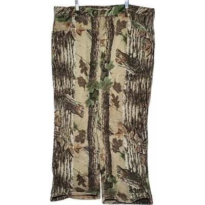 Men's Cabelas Hunting Pants Polyester RealTree Real Tree Camo Fleece Lined 42 R - Image 1 of 4