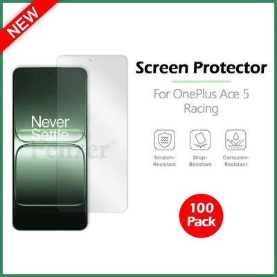 1-100 LOT LCD Ultra Clear HD Screen Phone Protector for OnePlus Ace 5 Racing - Image 1 of 4