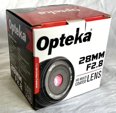 Opteka 28mm f2.8 Lens for Fuji X-Pro2 X-T2 X-T1 X-T20 X-T10 X-E2S X-E3 X-E2 X-A3 - Image 1 of 4