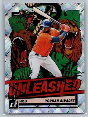 2021 Donruss #UNL1 Yordan Alvarez Unleashed Diamond - Image 1 of 2