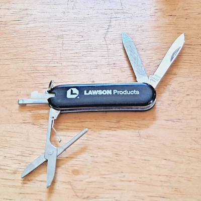 复古 LAWSON 促销刀指甲锉牙签剪刀镊子 NOS 免运费 — 第 1/4 张图片