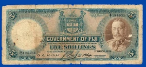 Fiji 01/03/1935 5 Shillings, P-31c Scarce - Picture 1 of 2