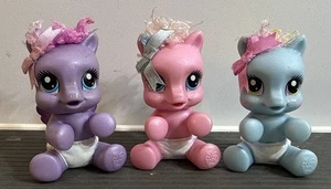 My Little Pony NEWBORN CUTIES Pinkie Pie Rainbow Dash Starstrong Babies Lot Of 3 - Picture 1 of 2
