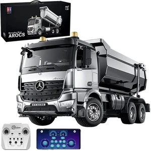 Camion Mercedes Arocs Rc Autocarro con cassone ribaltabile in metallo 1:20 - Foto 1 di 9