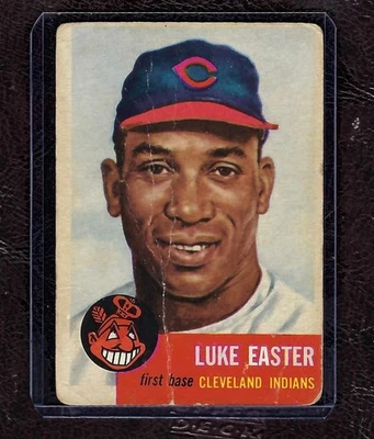 1953 Topps Baseball Card #2 Luke Easter, Cleveland Indians, Negro Leagues, Good! - Image 1 of 2