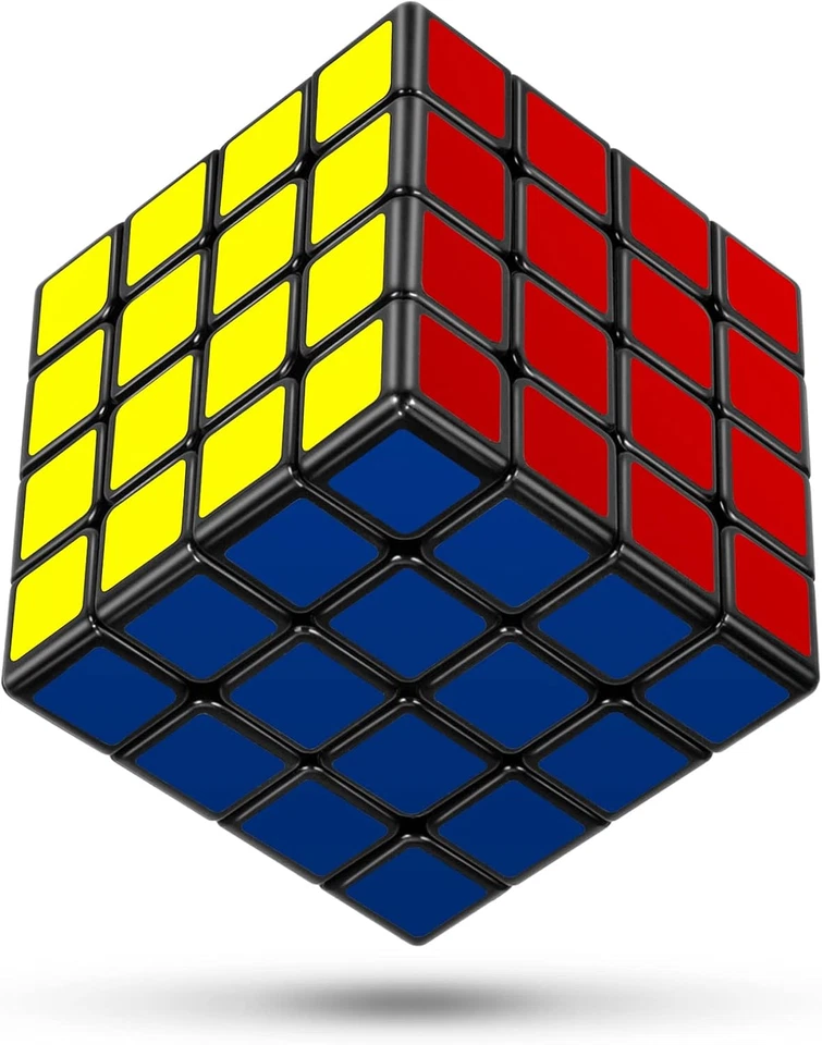 4X4 Speed Cube, Cubo Magico Professionale 4X4X4 Nero, 3D Twist Brain Puzzle Game - Immagine 1 di 4