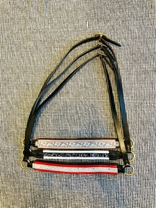 Showhalfter in Messing poliert schwarz/Havanna Voll/Cob Top Qualität Leder - Bild 1 von 10