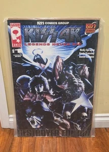KISS 4K LEGENDS NEVER DIE Destroyer Edition Black Bar ONLY 200 31x20 GIANT Comic - Picture 1 of 12