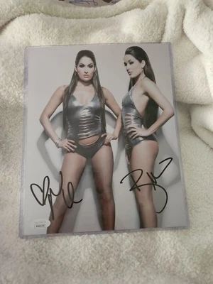 Bella Twins Dual Signed 8x10 Photo Jsa Certified - Image 1 of 4