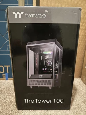 Estuche para PC Thermaltake Tower 100 Negro Mini-ITX | Vidrio Templado | EXCELENTE Estado Foto 1 de 4