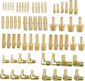 Kit Assortimento Raccordi Barra Tubo Ottone, Giuntatrice + Accoppiatore Maschio + 90 Gradi Mal - Foto 1 di 6