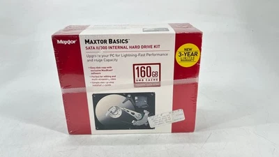Maxtor Basics 160GB SATA II/300 Internal Hard Drive Kit New - Image 1 of 4