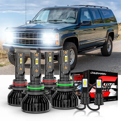 Kit de bombillas antiniebla LED combinadas 6000K para Chevrolet C1500 1988-1998 Foto 1 de 4