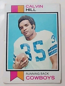 1973 Topps Football Card 35 Calvin Hill Dallas Cowboys - Picture 1 of 2
