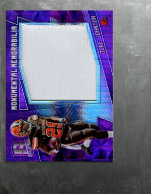 B4294- 2016 Spectra Monumental Memorabilia Neon Pink #10 Duke Johnson Jersey/10 - Image 1 of 2