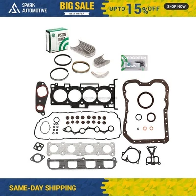 Full Gasket Set Bearings Rings Fit 06-09 Hyundai Sonata Kia Optima Rondo 2.4 - Image 1 of 4