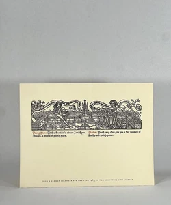 Lawton Kennedy / From German Calendar for the Year 1483 in the Brunswick City - Imagen 1 de 2
