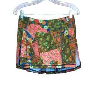 Inknburn Womens Athletic Skort Size 6 Abstract Floral Print Tennis Pickleball - Imagen 1 de 8