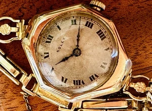 Rolex 9k Gold Irish Cocktail Watch from 1923, Original Box. - Picture 1 of 7