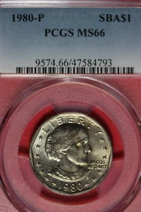 1980 P- PCGS MS66 SUSAN B. ANTHONY DOLLAR #B49125 - Picture 1 of 2