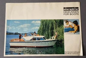 Tolles Vintage Boot Prospekt - Eberspächer Heizungen Für Boote - um 1965/70 - Bild 1 von 3